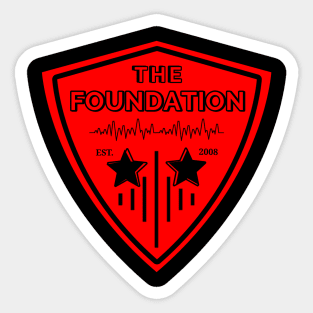 The fondation zac logo pick guitar Sticker